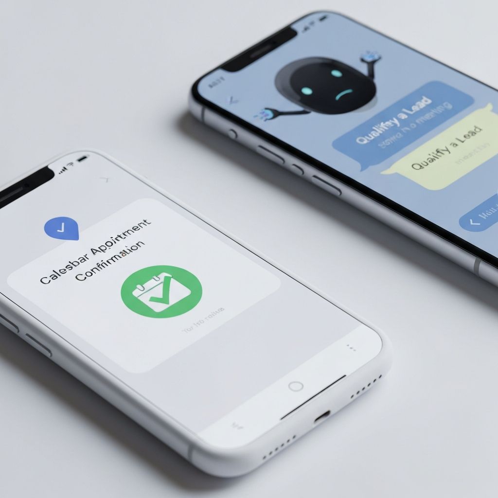 AI booking appointments to calendar on mobile